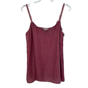 Sundance Silk Blend Velvet Camisole Size Small Rose Pink Lace Detail Feminine